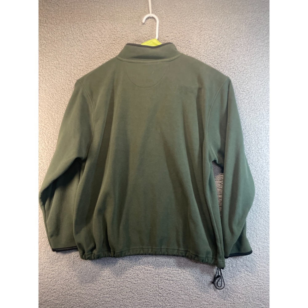 Ducks Unlimited Fleece Jacket Mens 2XL‎ Green Long Sleeve Pullover 1/4 Zip - Picture 5 of 6